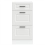 Mueble bajo de cocina Porto madera contrachapada blanca