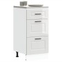 Mueble bajo de cocina Porto alto brillo blanco