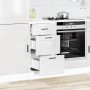 Mueble bajo de cocina Porto alto brillo blanco