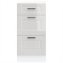 Mueble bajo de cocina Porto alto brillo blanco