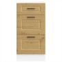 Mueble bajo de cocina porto roble artesano madera reconstituida
