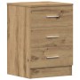 Mesitas de noche 2 uds madera roble artisan 38x35x55 cm