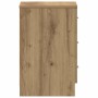 Mesitas de noche 2 uds madera roble artisan 38x35x55 cm