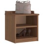 Banco de recibidor SANDNES madera maciza de pino 45x40x50 cm