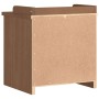 Banco de recibidor SANDNES madera maciza de pino 45x40x50 cm