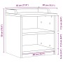 Banco de recibidor SANDNES madera maciza de pino 45x40x50 cm