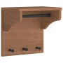 Perchero de pared SANDNES madera maciza pino 43x30x42cm
