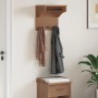 Perchero de pared SANDNES madera maciza pino 43x30x42cm