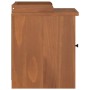 Banco de recibidor SANDNES madera maciza de pino 45x40x50 cm