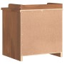 Banco de recibidor SANDNES madera maciza de pino 45x40x50 cm