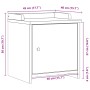 Banco de recibidor SANDNES madera maciza de pino 45x40x50 cm