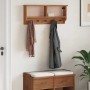 Perchero de pared SANDNES madera maciza de pino 87x12x35 cm