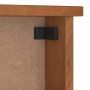 Perchero de pared SANDNES madera maciza de pino 87x12x35 cm