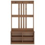 Perchero de entrada SANDENS madera maciza de pino 87x40x159,5cm