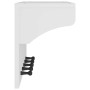 Perchero de pared SANDNES madera maciza pino blanco 87x30x42 cm