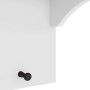 Perchero de pared SANDNES madera maciza pino blanco 87x30x42 cm