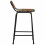 Taburetes de barra 2 uds 46x35,5x80 madera maciza reciclada