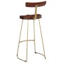 Taburetes de barra 2 uds 49x43x103 cm madera maciza de mango