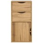 Mueble auxiliar con cajones ODDA 40x24x79 cm madera maciza pino