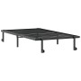 Estructura de cama sin colchón plegable negro acero 100x200 cm