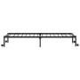 Estructura de cama sin colchón plegable negro acero 100x200 cm
