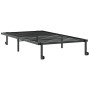 Estructura de cama sin colchón plegable negro acero 100x200 cm