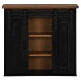 Armario colgante HALDEN 2 puerta correderas 75x22,5x70 cm negro