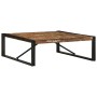 Mesa de centro multicolor 100x100x35 cm madera maciza reciclada