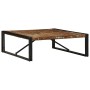 Mesa de centro multicolor 100x100x35 cm madera maciza reciclada