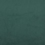 Cama box spring con colchón terciopelo verde oscuro 80x220 cm