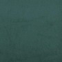 Cama box spring con colchón terciopelo verde oscuro 80x220 cm