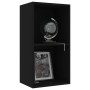 Estantería de 2 niveles madera contrachapada negro 40x30x76,5cm