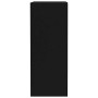 Estantería de 2 niveles madera contrachapada negro 40x30x76,5cm