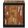Mesilla de noche multicolor 40x35x40 cm madera maciza reciclada