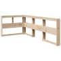 Cama con estantería sin colchón madera maciza de pino 100x200cm