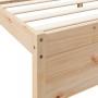 Cama con estantería sin colchón madera maciza de pino 100x200cm
