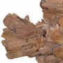 Escultura de pez de teca 40x12x57 cm