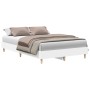 Estructura de cama sin colchón blanca 140x190 cm