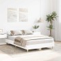 Estructura de cama sin colchón blanca 140x190 cm