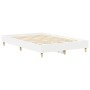 Estructura de cama sin colchón blanca 140x190 cm