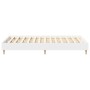 Estructura de cama sin colchón blanca 140x190 cm