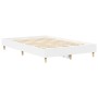 Estructura de cama sin colchón blanca 140x190 cm