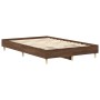 Estructura de cama sin colchón marrón roble 120x190 cm madera