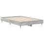 Estructura de cama sin colchón gris Sonoma 140x190 cm madera