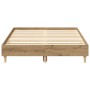 Estructura de cama sin colchón roble artesanal 120x190cm madera