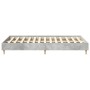 Estructura de cama sin colchón gris hormigón 140x190 cm madera