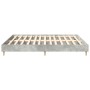 Estructura de cama sin colchón gris hormigón 200x200 cm