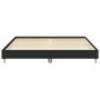 Estructura de cama sin colchón negra 200x200 cm