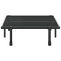 Estructura de cama sin colchón plegable negro acero 90x200 cm