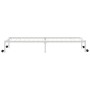 Estructura de cama sin colchón plegable blanco acero 100x200 cm